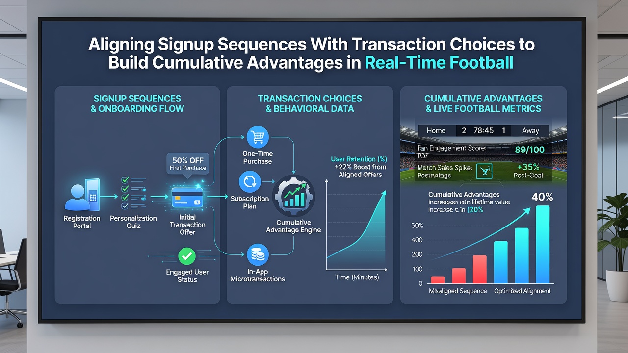 Flowchart depicting cumulative advantages from aligned onboarding and payment selections in sports betting