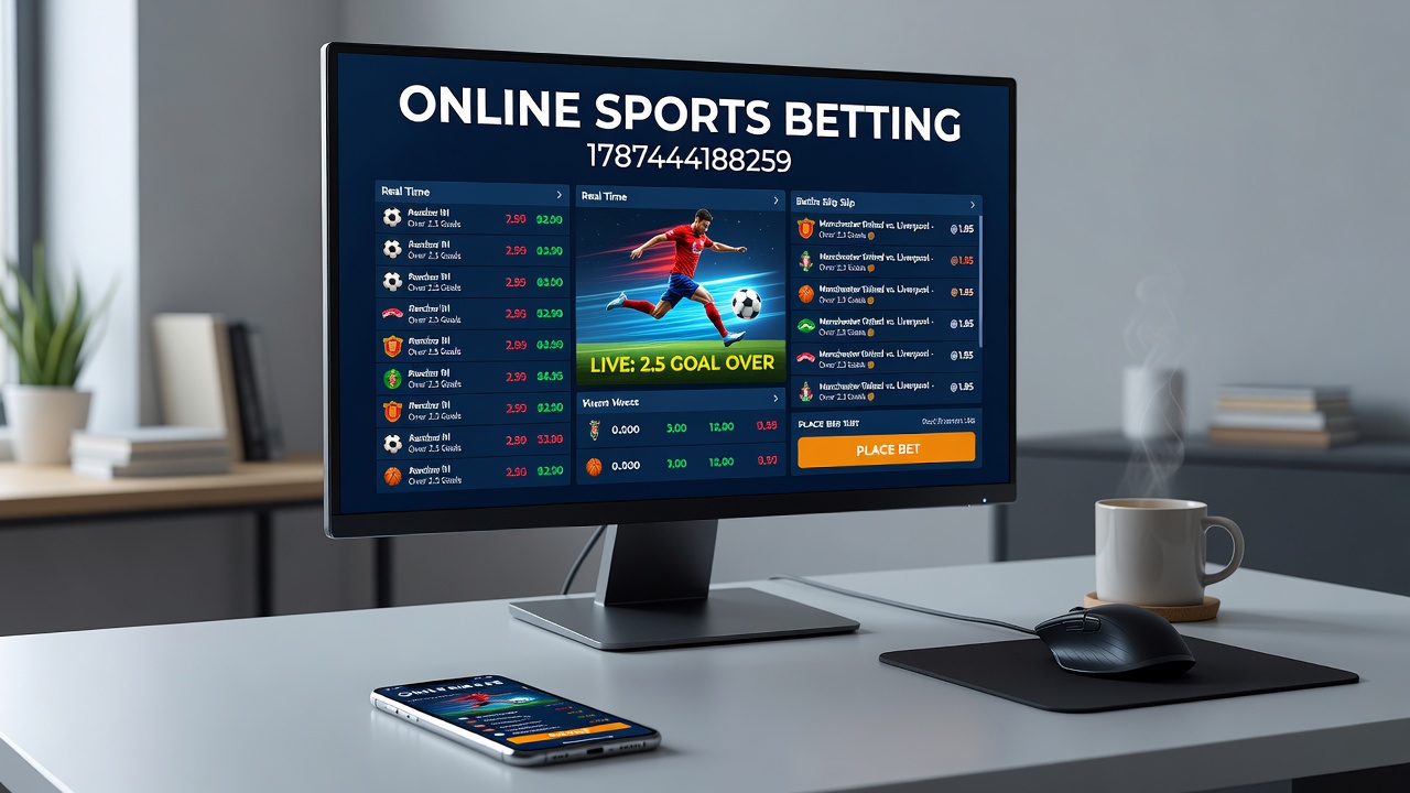 Close-up of a smartphone showing hybrid betting options for football and horse racing markets
