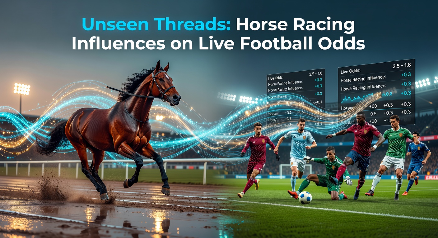 A split-screen view showing a horse race in full gallop alongside a live soccer match with odds fluctuating on a betting screen